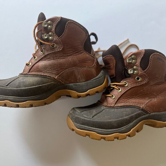 L. L. Bean Tek 2.5 Leather Women's Duck Boots Storm Chaser Hiking Primaloft - Picture 1 of 5